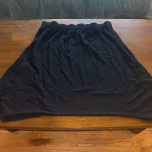LOGO Lori Goldstein ladies black Cotton blend skirt. Size 1X.